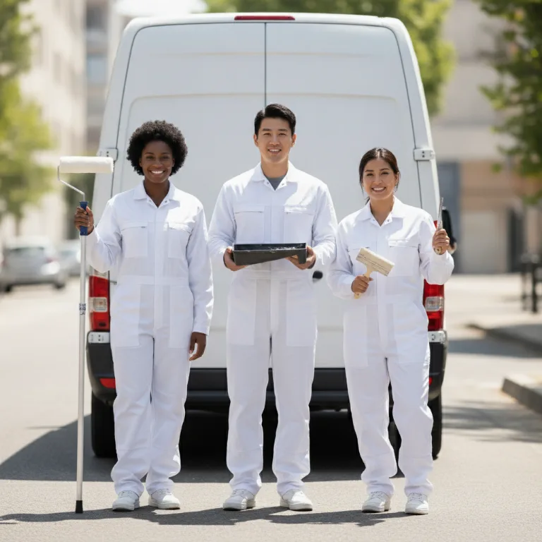 Painter team in Mercier-Hochelaga-Maisonneuve
